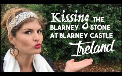 Kissing The Blarney Stone at Blarney Castle Ireland