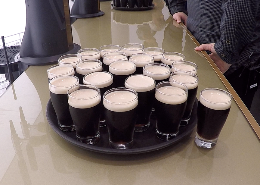 Guinness tasting at the Guinness Storehouse Dublin